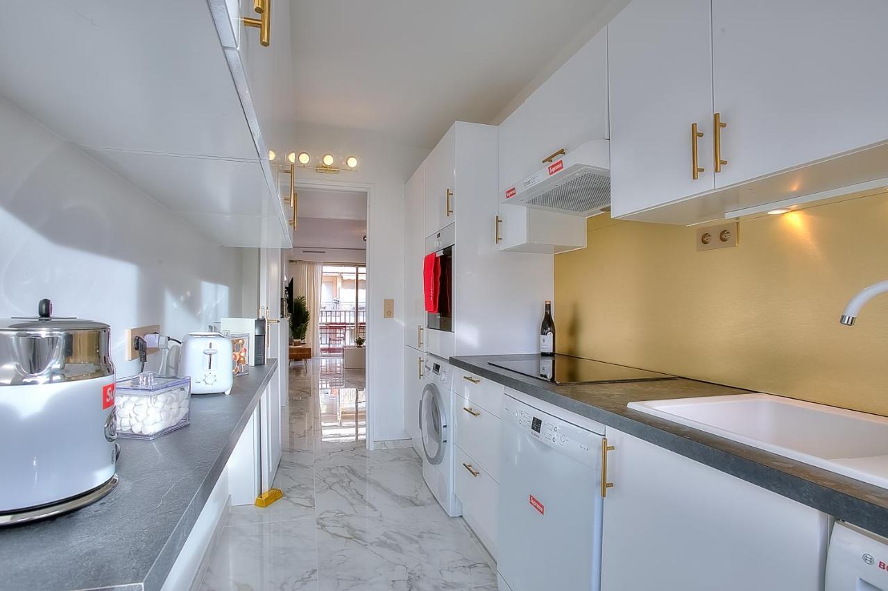 Luxury 4 Stars Apartment With 2 Terraces, Cannes Croisette מראה חיצוני תמונה